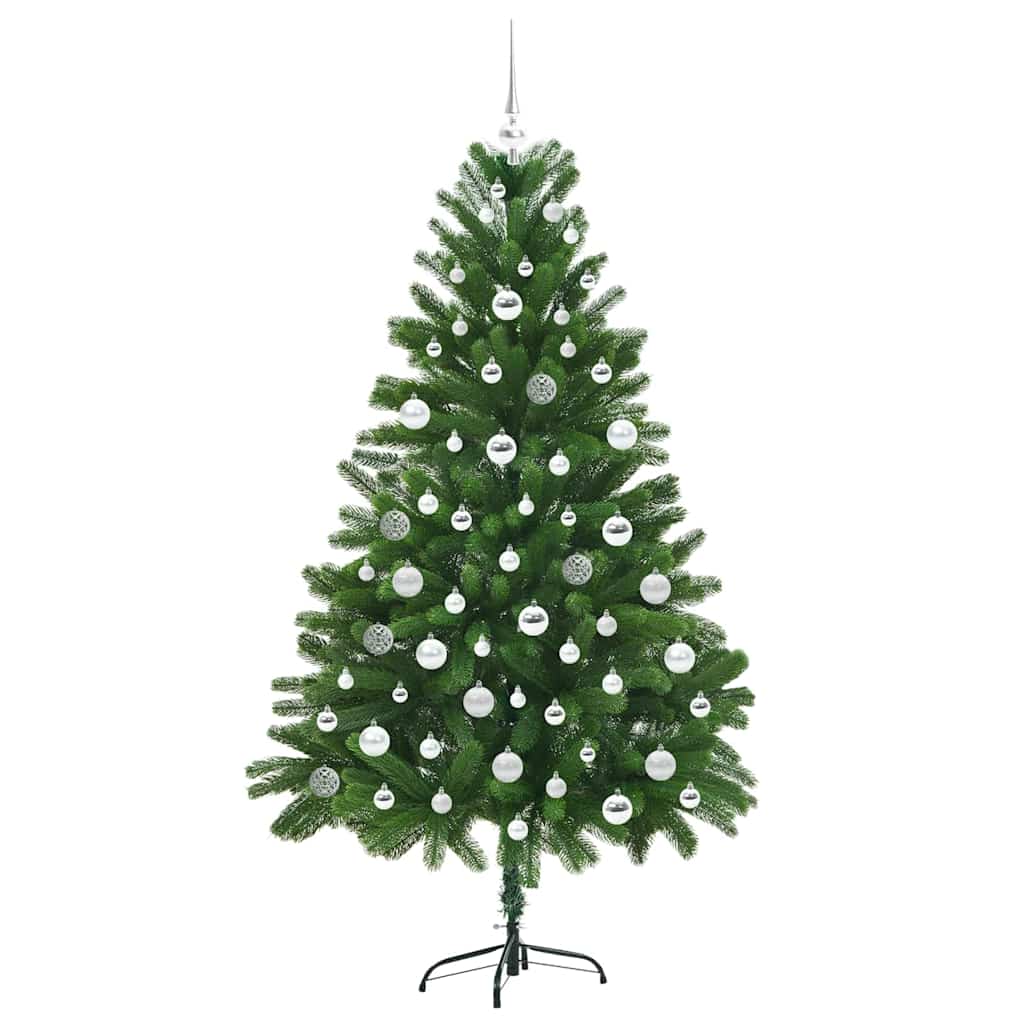 vidaXL Sapin de Noël avec 300 LED avec support Vert 180 cm PE - 4