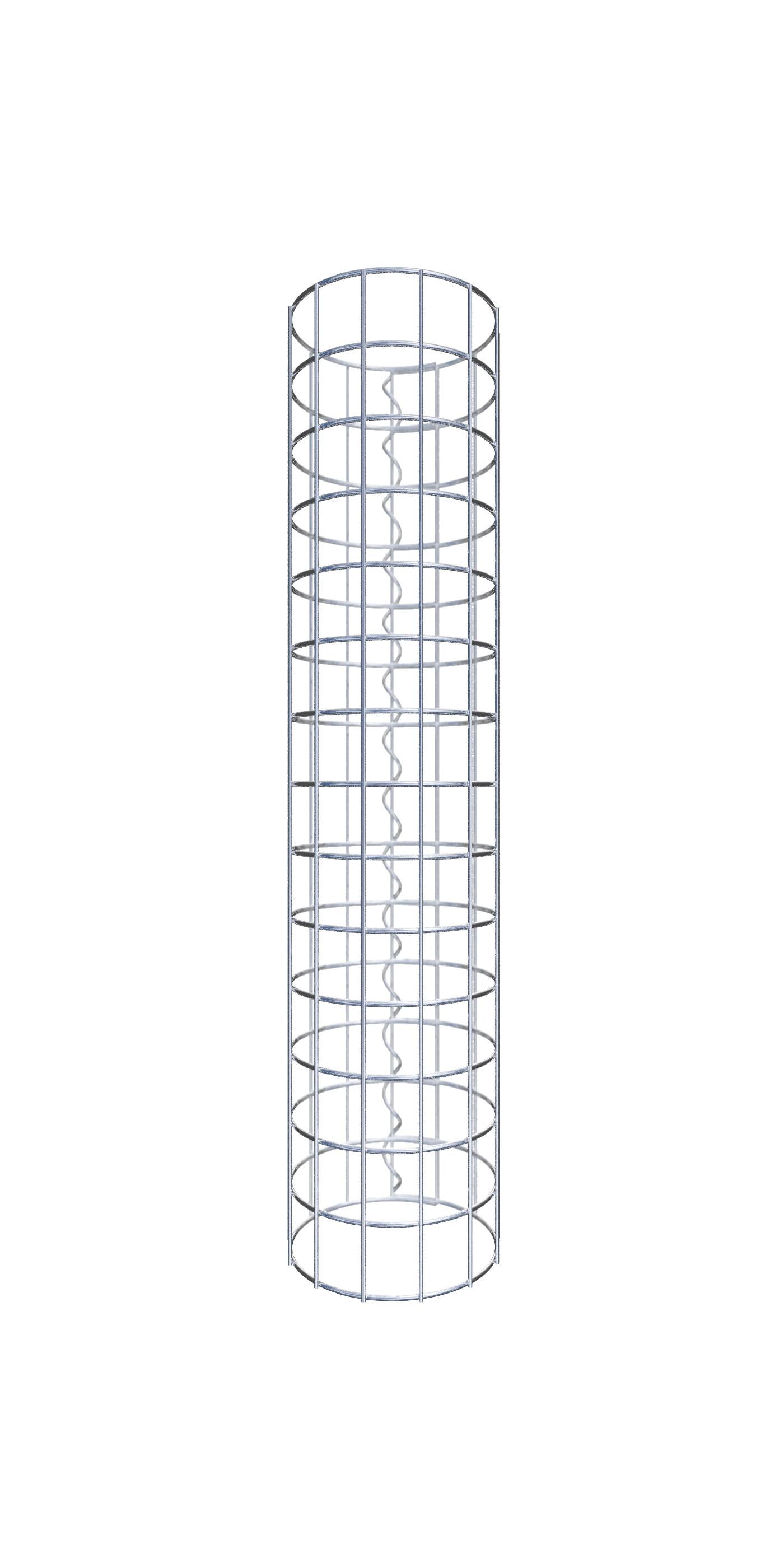 Kolumna gabionowa średnica 22 cm MW 5 x 5 cm okrągła - wysokość: 70 cm