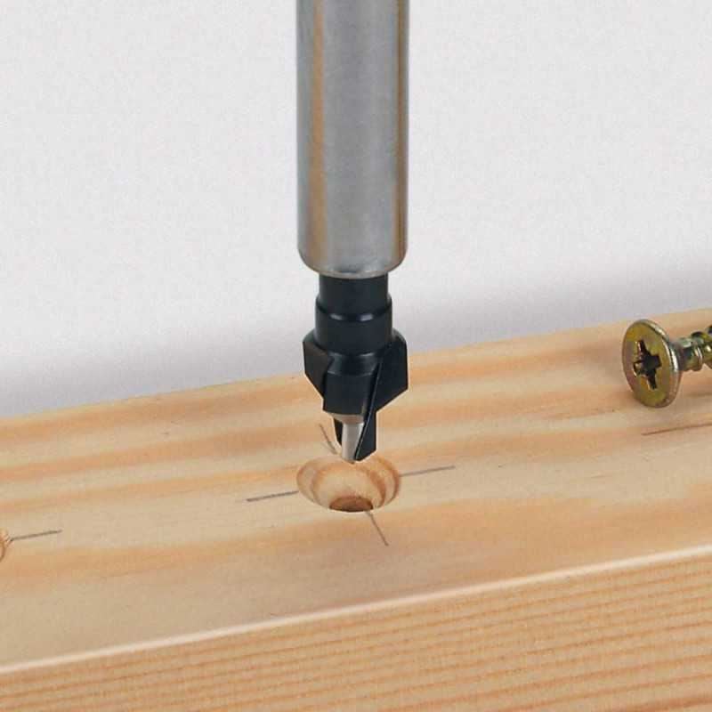 Svasatore Wolfcraft WS Con Codolo Esagonale 1/4" - Per Viti A Testa Svasata 3.5-4mm - Foto 11