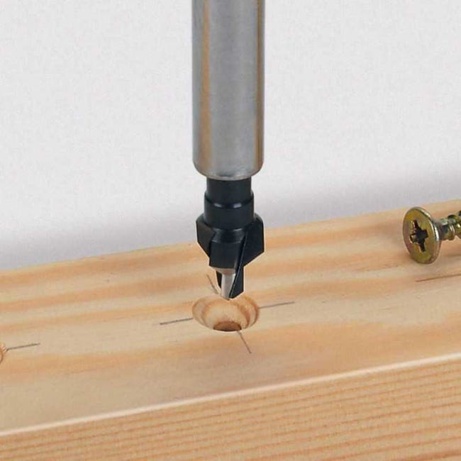 Svasatore Wolfcraft WS Con Codolo Esagonale 1/4" - Per Viti A Testa Svasata 3.5-4mm - Foto 11