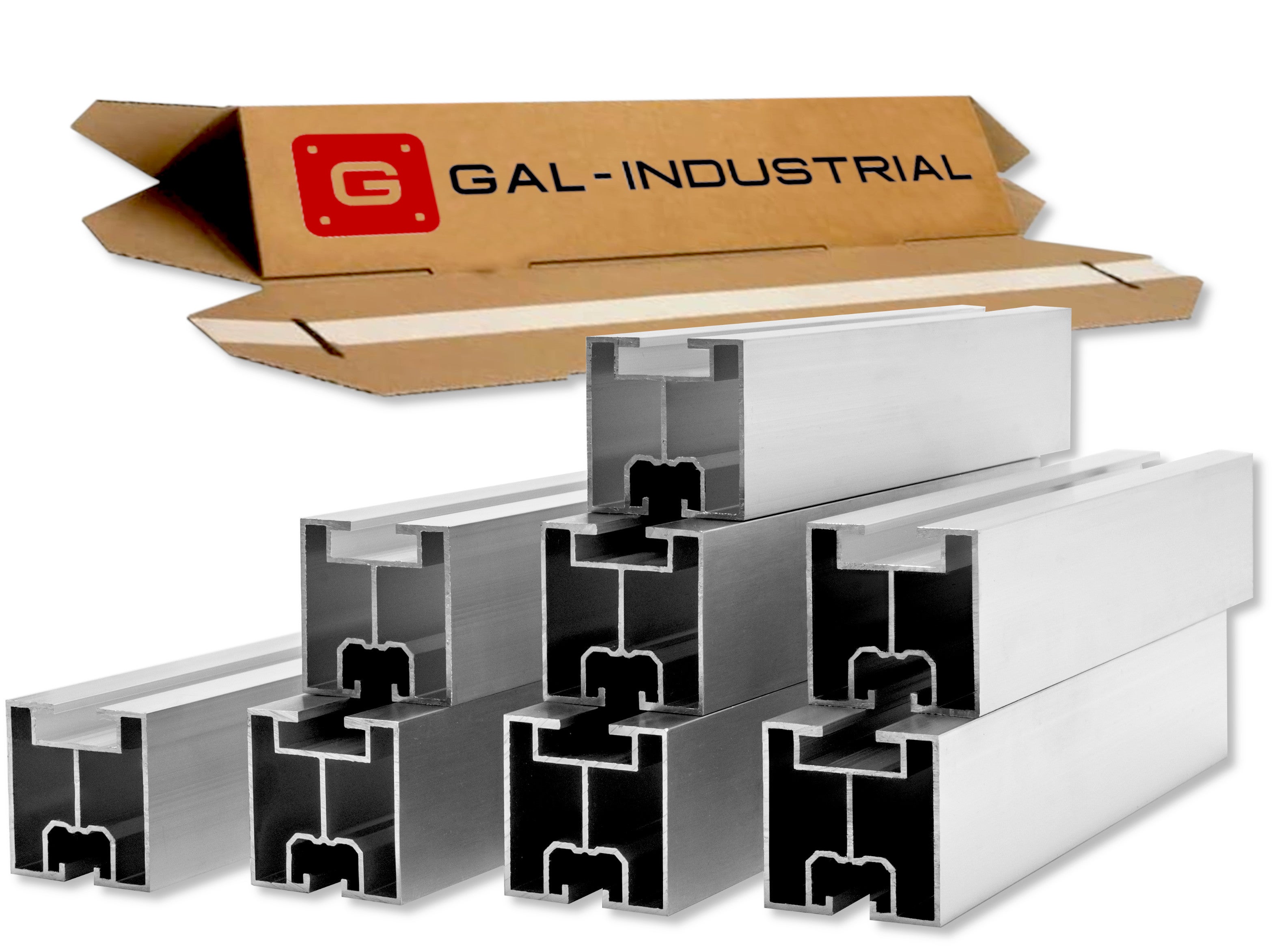 PROFILÉ DE MONTAGE PV RAIL EN ALUMINIUM 40x40 SET 4M (2X2M) TYPE T - 5