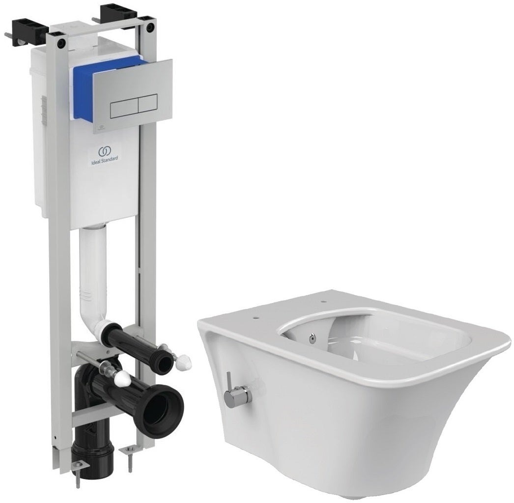 ALL IN ONE Incastrat - Ideal Standard + Cerastyle IbizaNEO - Cu functie bideu si baterie actionare jet - Gata de montaj
