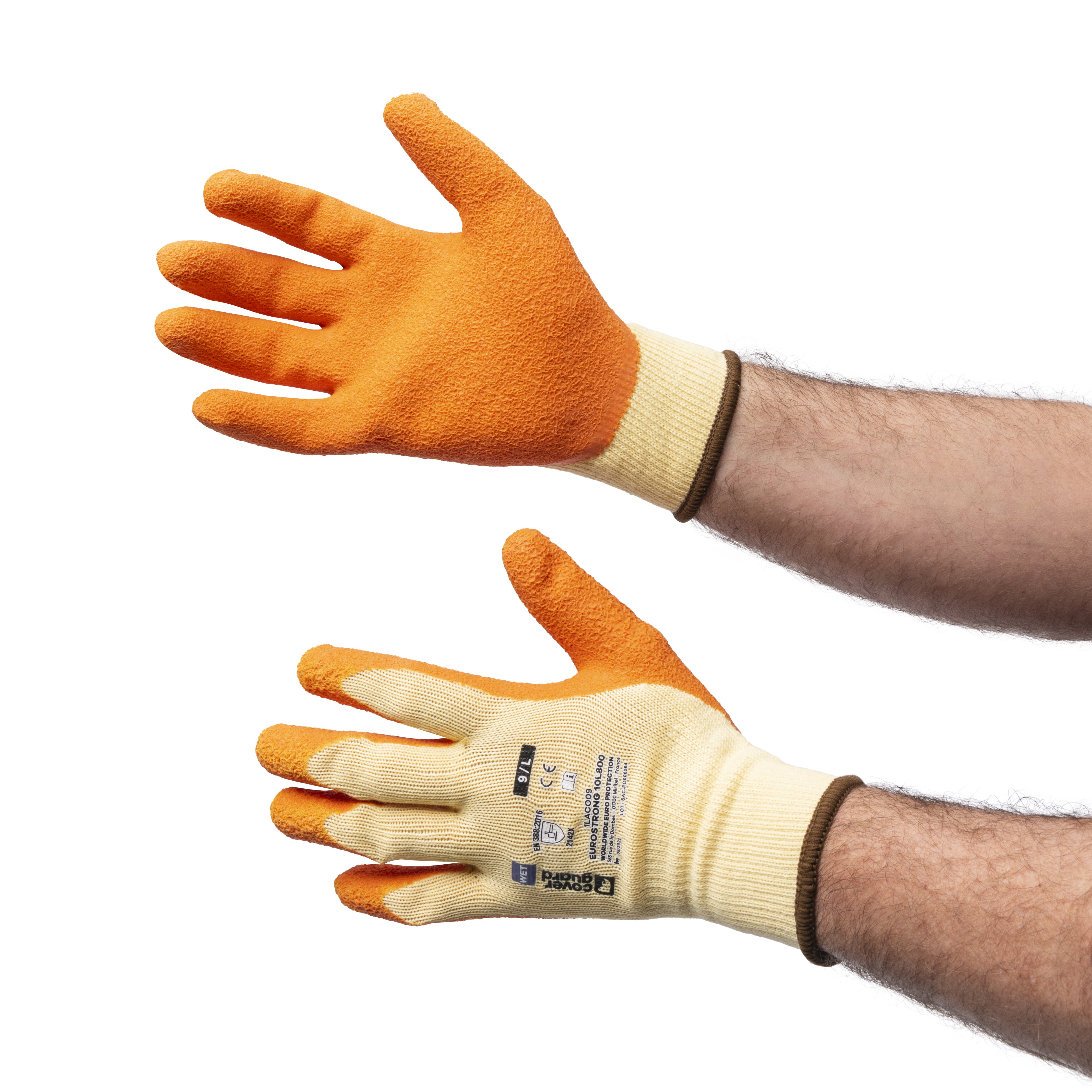 Gants EUROGRIP 10L800 tricot 10G paume latex adhérisé + cav - Coverguard - Taille L-9 - 3