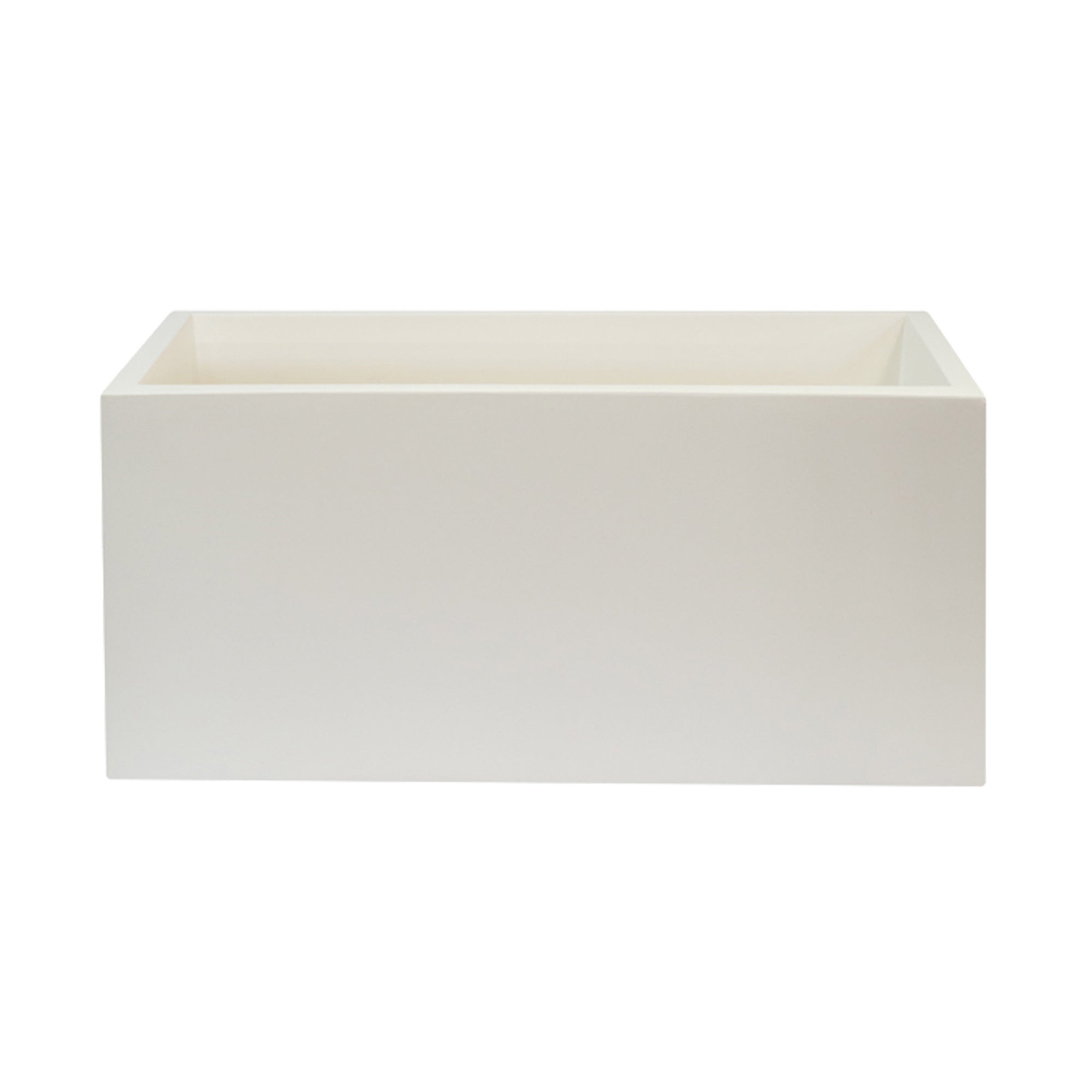Pot de fleurs en polyéthylène blanc 15 L 70x30 cm WellHome | Leroy Merlin