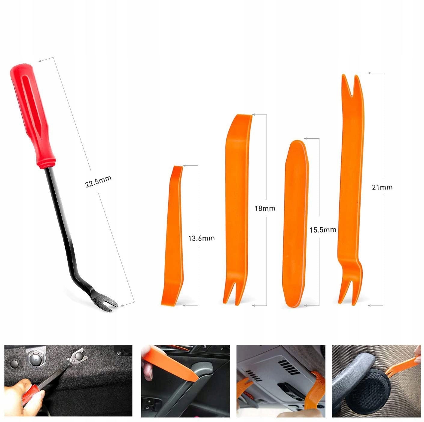 Set Clips de Fixation Voiture 620 Pièces – Nylon Résistant | 16 Tailles | Avec Outils & Boîte | Pour Carrosserie Auto - 9
