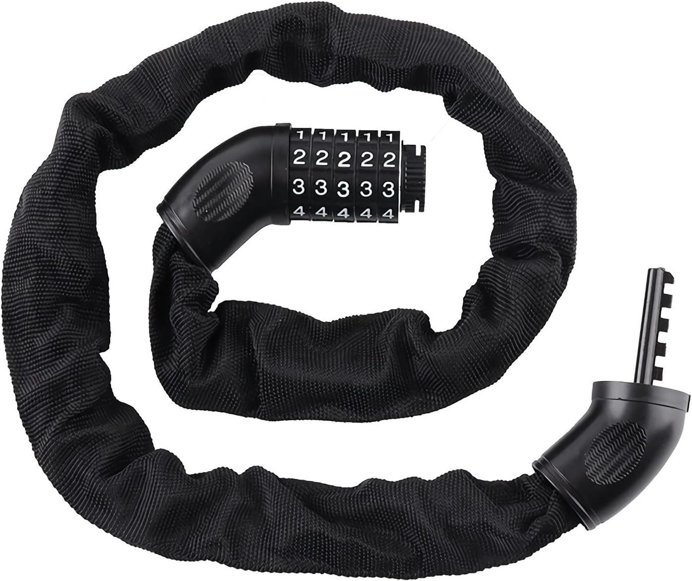 Ultrasport Cadenas Spirale Vélo – Code 5 Chiffres – Acier Trempé – Longueur 150 Cm – Antivol – Résistant Aux Intempéries