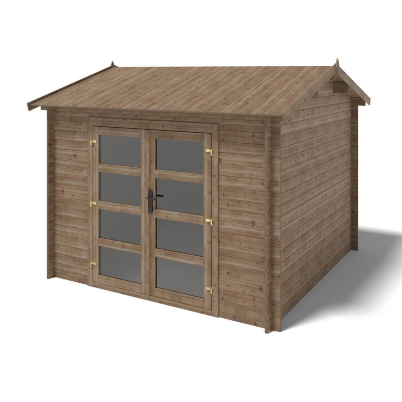 Domek ogrodowy ALTANKA 9 m2 - 3x3 m - 28 mm, drewniany, impregnowany, DOM676, 1szt.