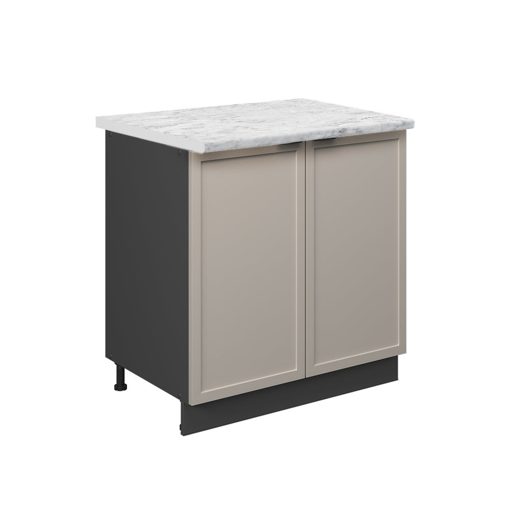 Vicco Szafka pod zlew Fame-Line, GreyBeige, 80 cm z półką, BP Marmur