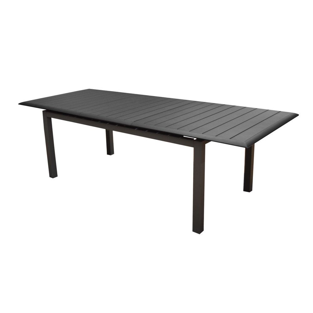 Table de jardin rectangulaire extensible Louisiane en aluminium ...