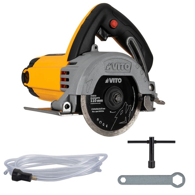 Tagliapiastrelle elettrica 1550W 110MM disco taglio 34mm VITO impugnatura morbida