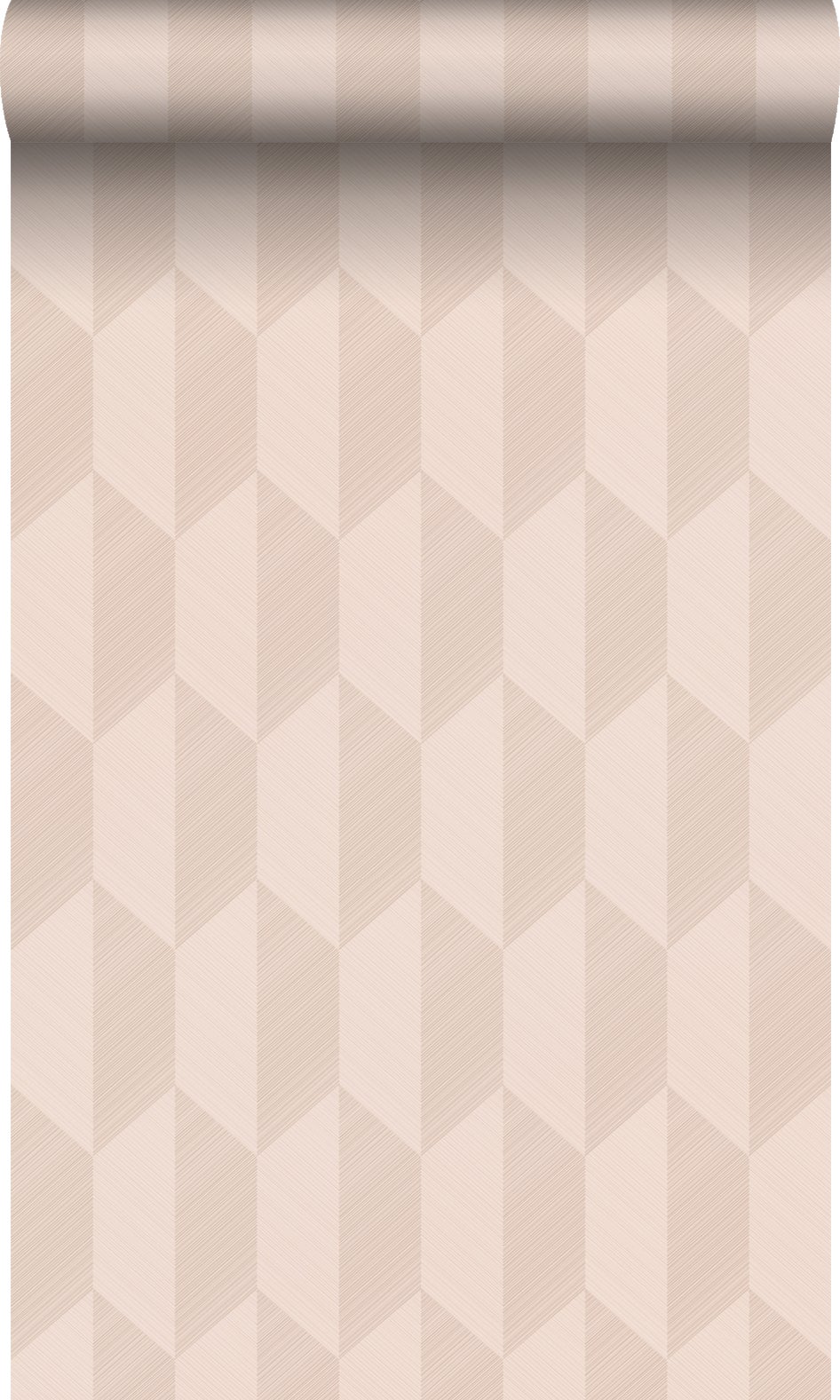 Tapeta flizelinowa z ekoteksturą Motyw 3D delikatnego różu - 50 x 900 cm - ORIGIN