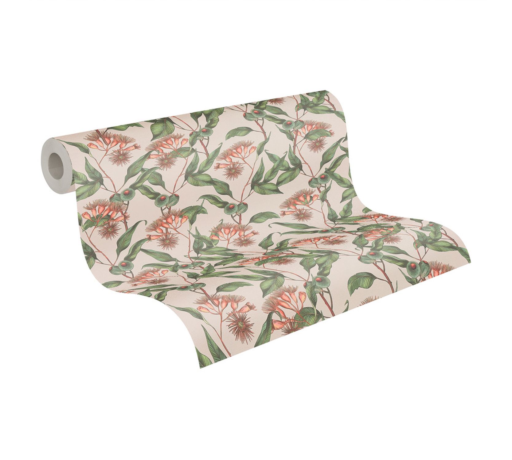 Tapeta przejrzeć beżowym,zielonymIczerwonym - 53 cm x 10.05 m - LIVINGWALLS
