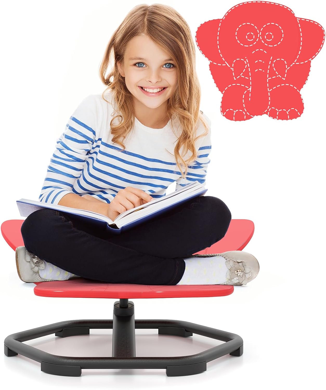 Karuzela, Obrotowe Krzesełko, Krzesełko Sensoryczne, Tor Przeszkód Rozwijający Motorykę, Rozwijające Koordynację Ruchową i Równowagę, Różowy Słoń