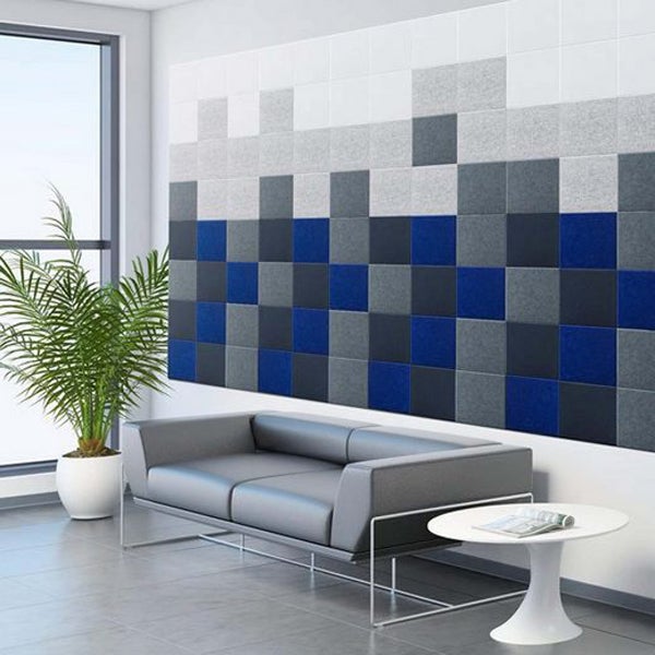 Paquete de 12 paneles acústicos de espuma autoadhesiva a prueba de sonido, panel acústico de sonido de alta densidad, paneles de 30x30x1cm en el hogar - 7