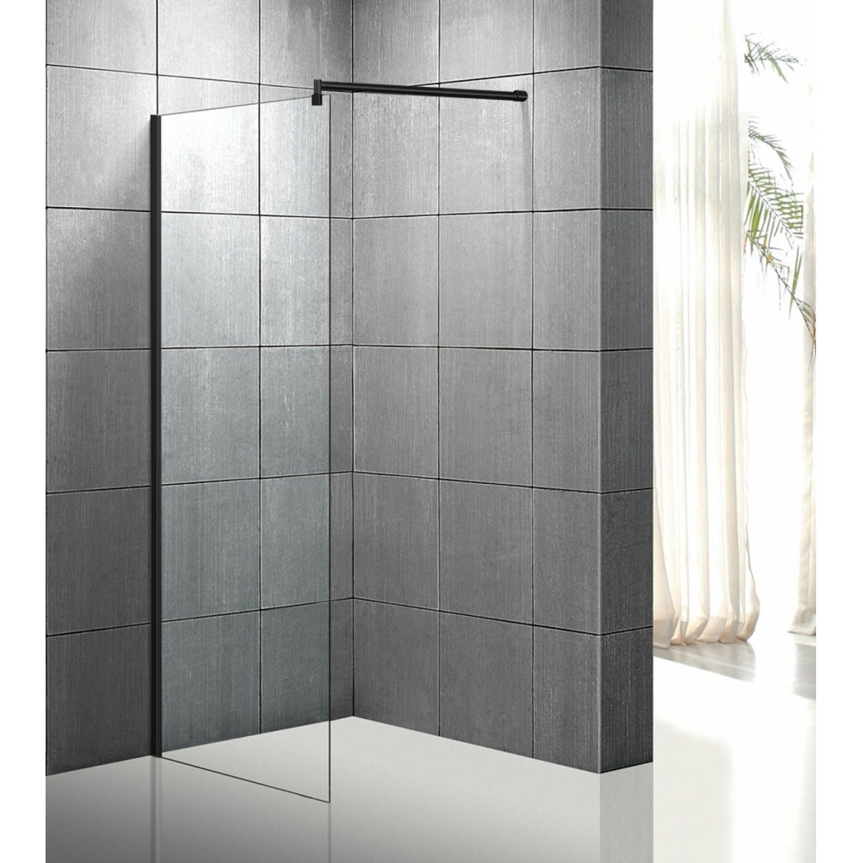 Paroi De Douche WALK IN BLACK 80 Cm Leroy Merlin paroi-de-douche-walk-in-black-80-cm-leroy-merlin