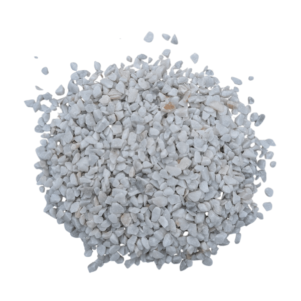 LOT 10 SACS de +/- 25 kg Gravier Marbre Blanc Cristal 8/12 mm - Livraison STANDARD