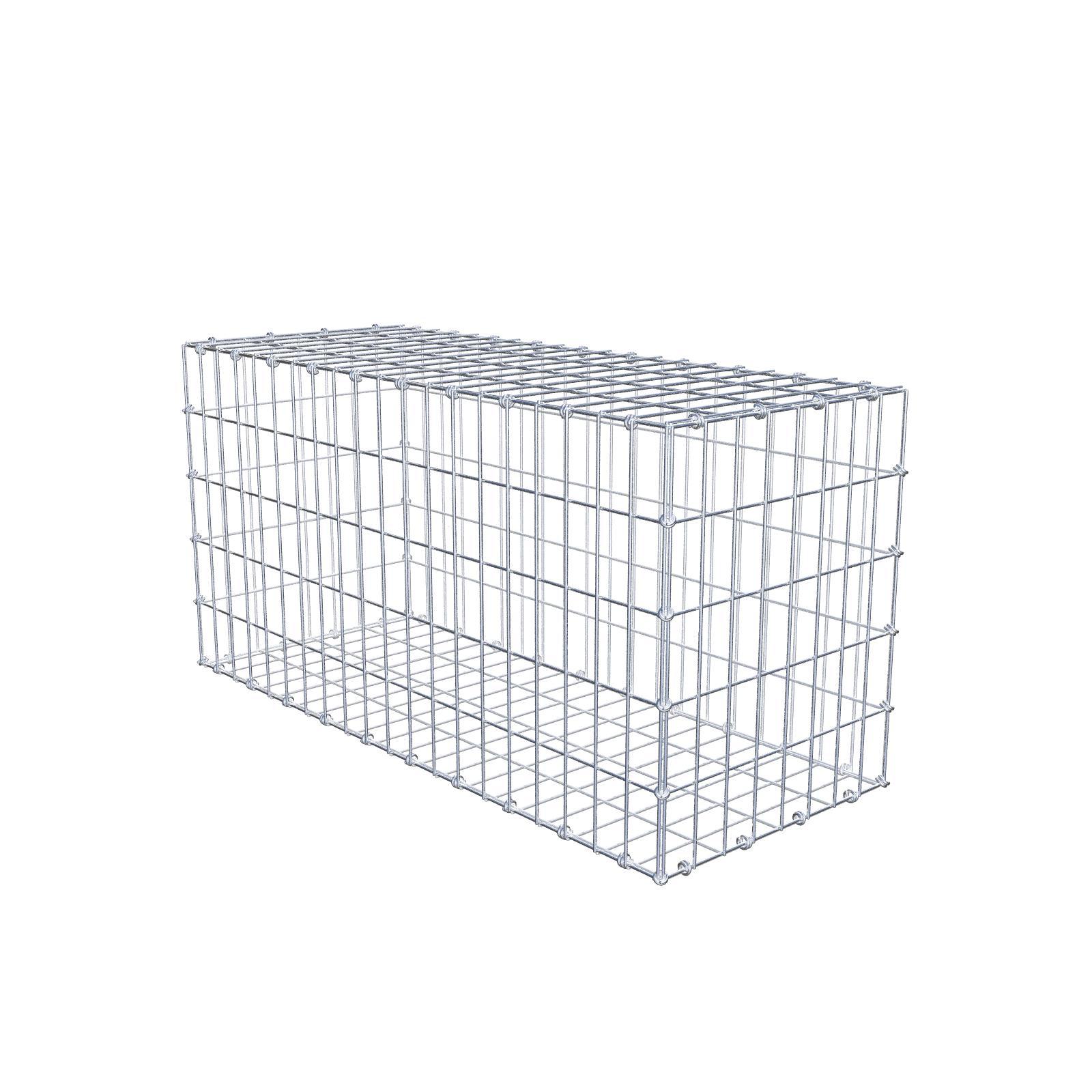 Gabion 100 cm x 50 cm x 40 cm (dł. x wys. x gł.), rozmiar oczek 5 x 10 cm, pierścień spiralny