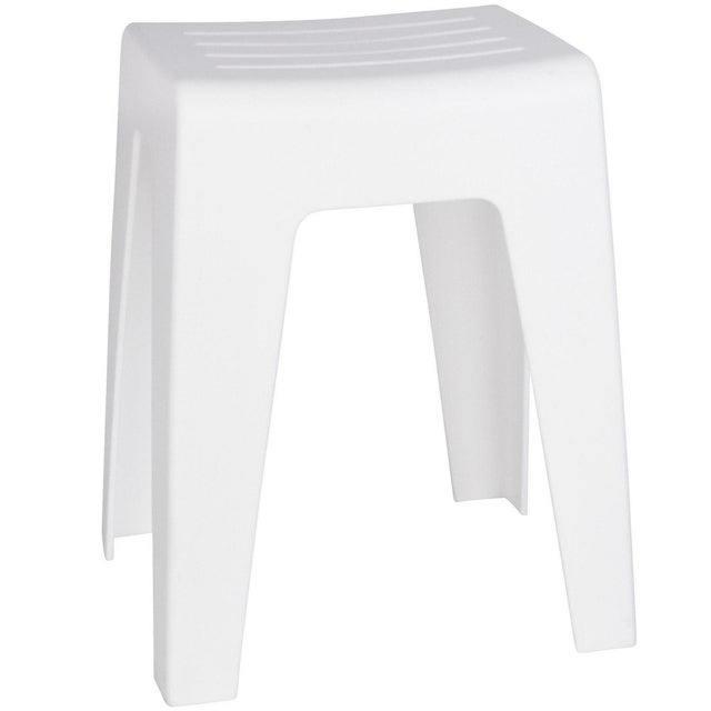 Tabouret de toilette avec assise profilée, tabouret de salle de bain en plastique - WENKO, WENKO