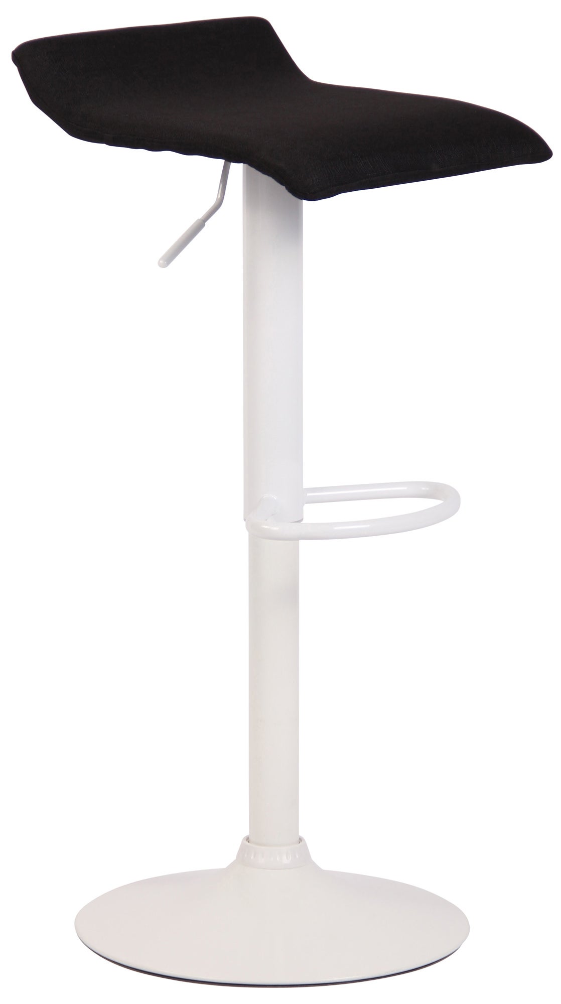 Tabouret De Bar CLP Dyn V2 Tissu Gris Réglable Pivotant