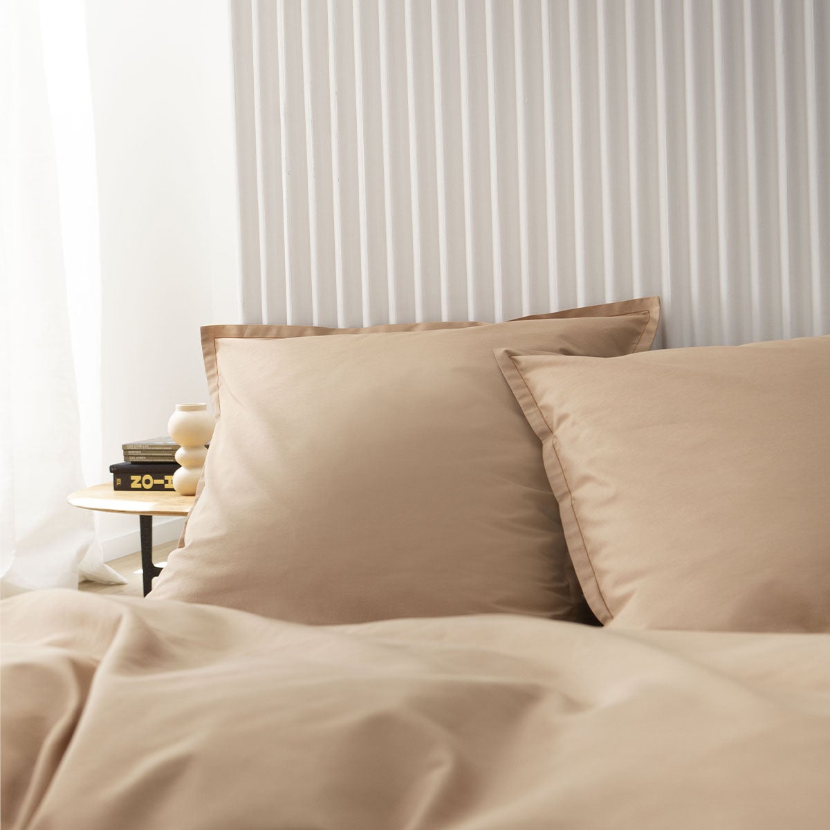 Housse de couette unie en coton, Tout Doux, Made in France - 3