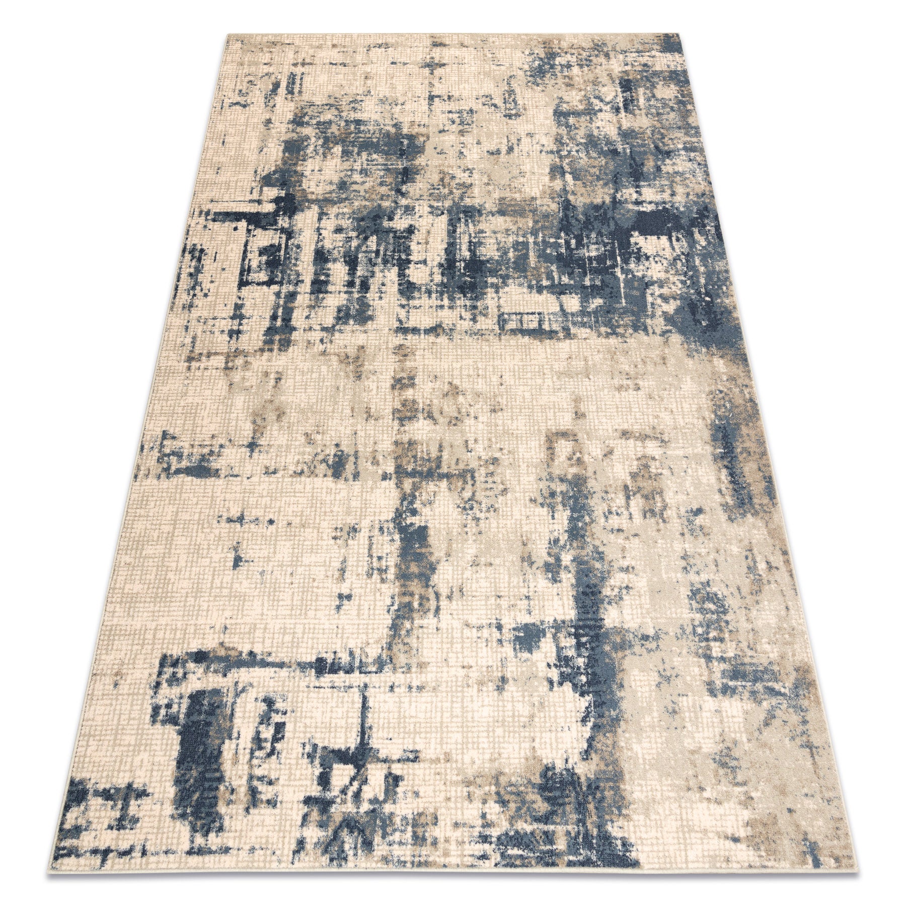 Dywan wełniany NAIN Przecierany vintage 7005/50955 beż / granat 80x150 cm