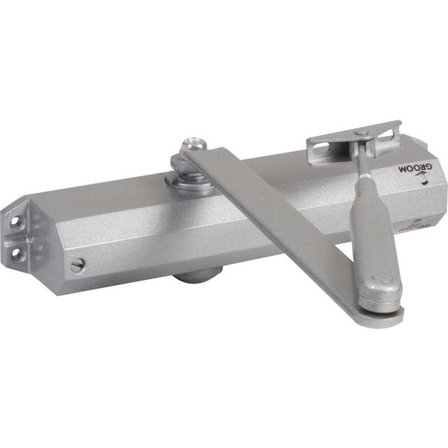 Ferme-porte GR010 Argent à bras compas - Groom - Force 3