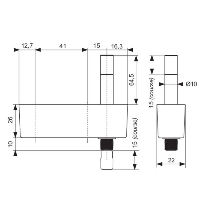 Limiteur d'ouverture 2343 La croisée DS - A clé - 2
