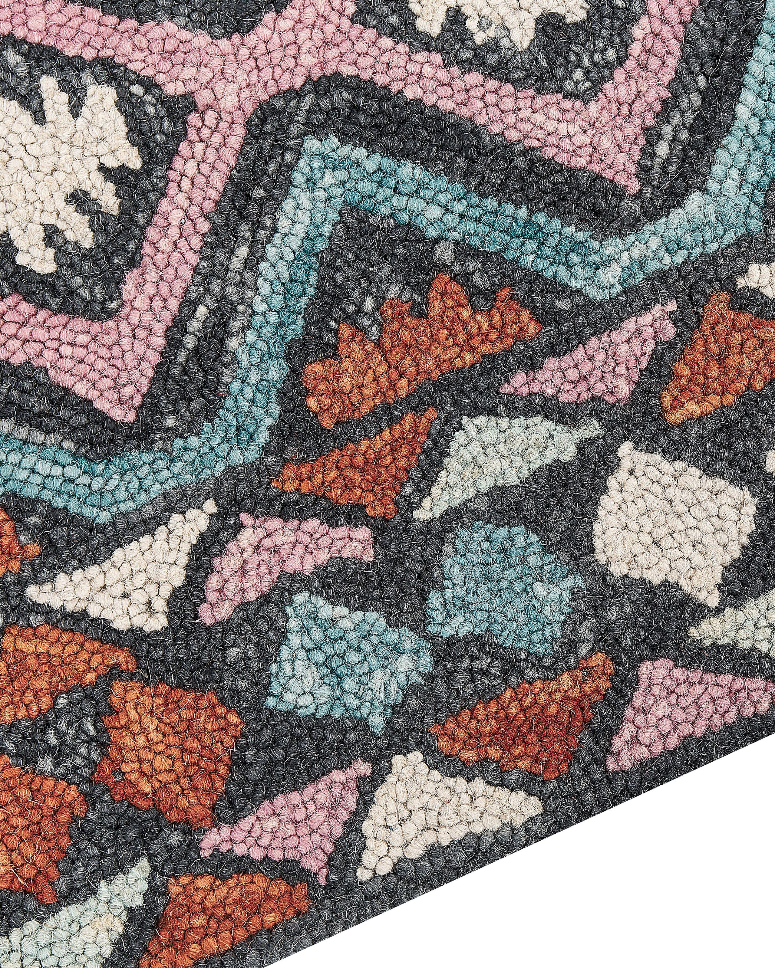 Tappeto lana multicolore 200 x 200 cm HAYMANA - 5