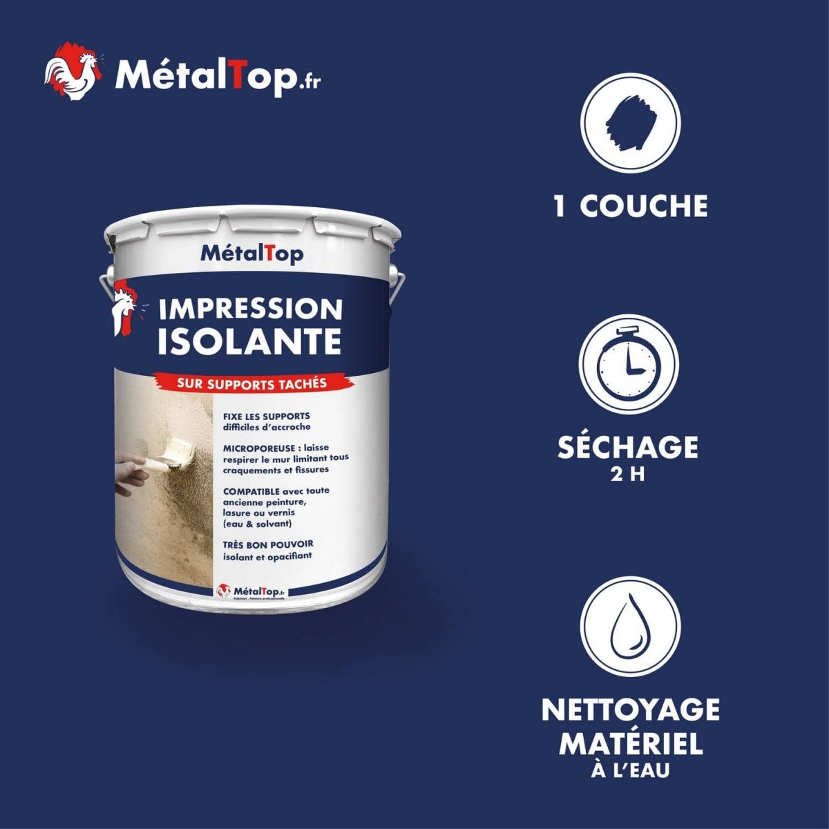Impression Isolante - Metaltop - - Pot 1L - 4