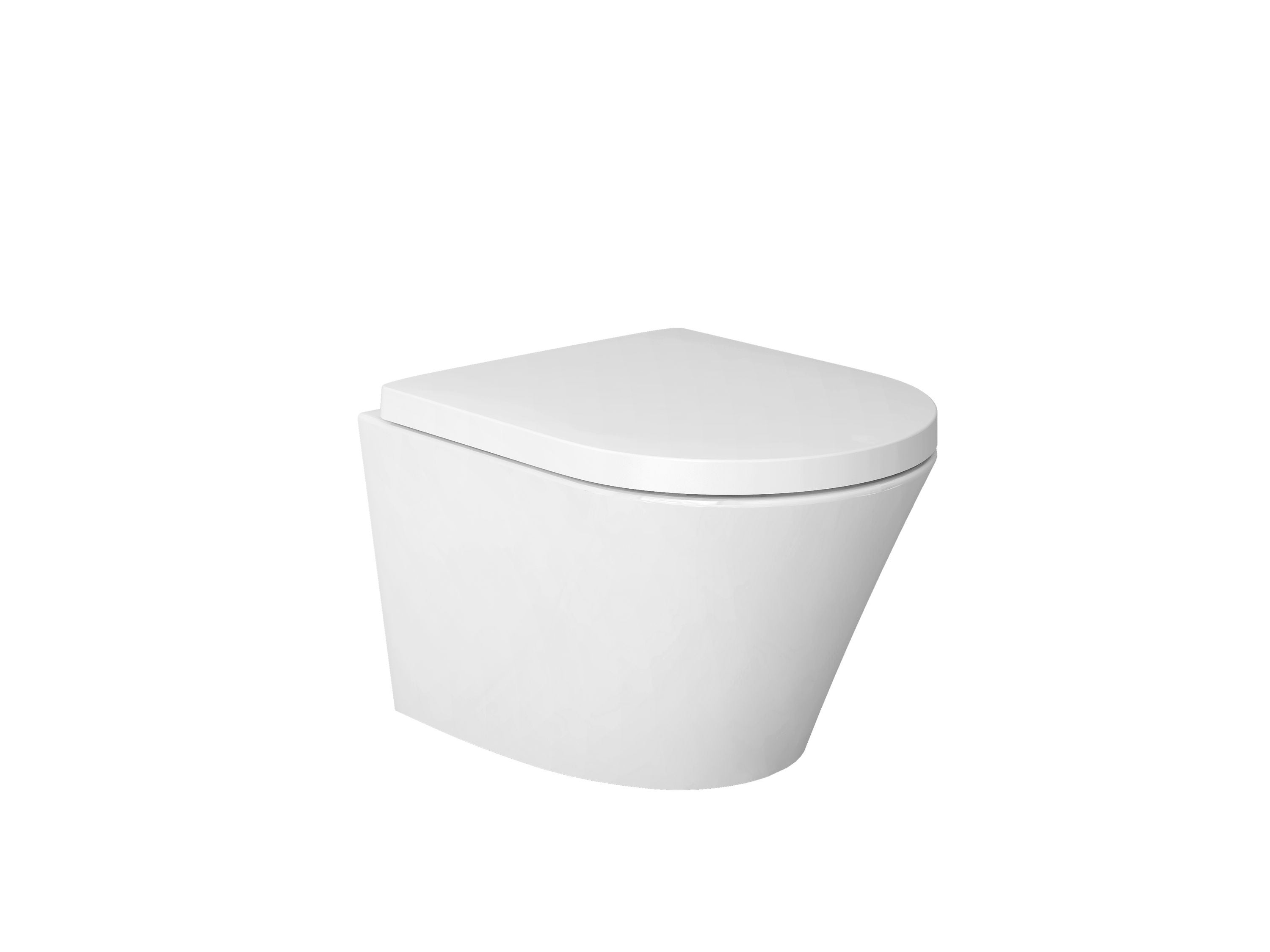 Bernstein Toaleta wisząca Miska WC bezrantowa krótka - deska Soft Close