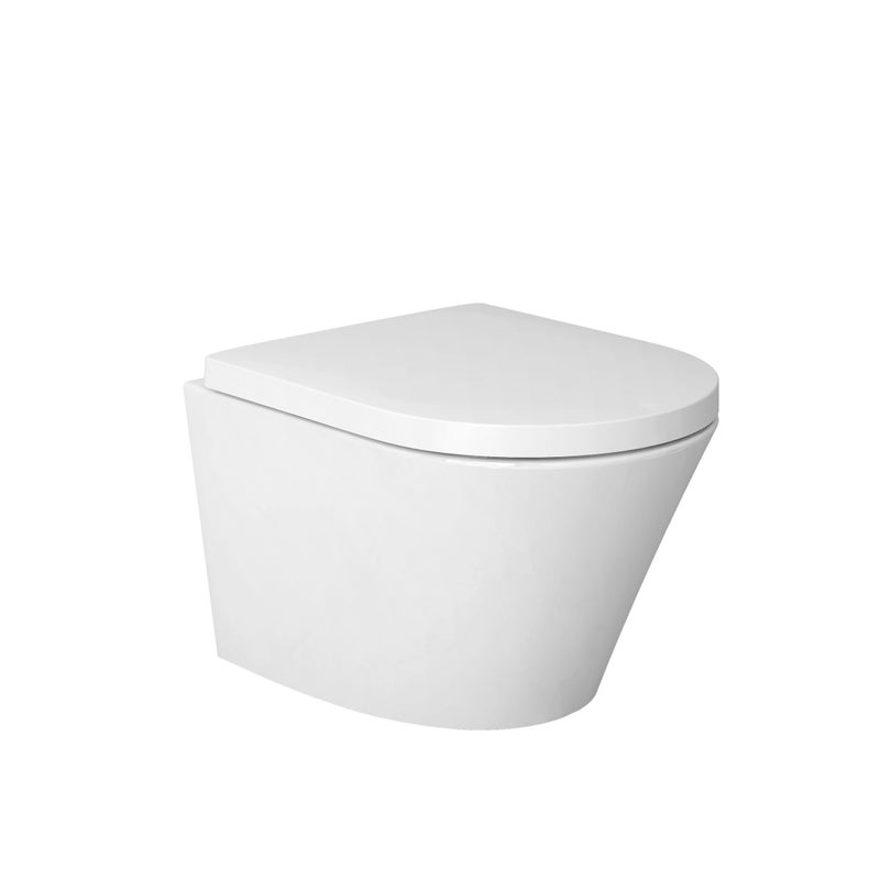 Bernstein Toaleta wisząca Miska WC bezrantowa krótka - deska Soft Close