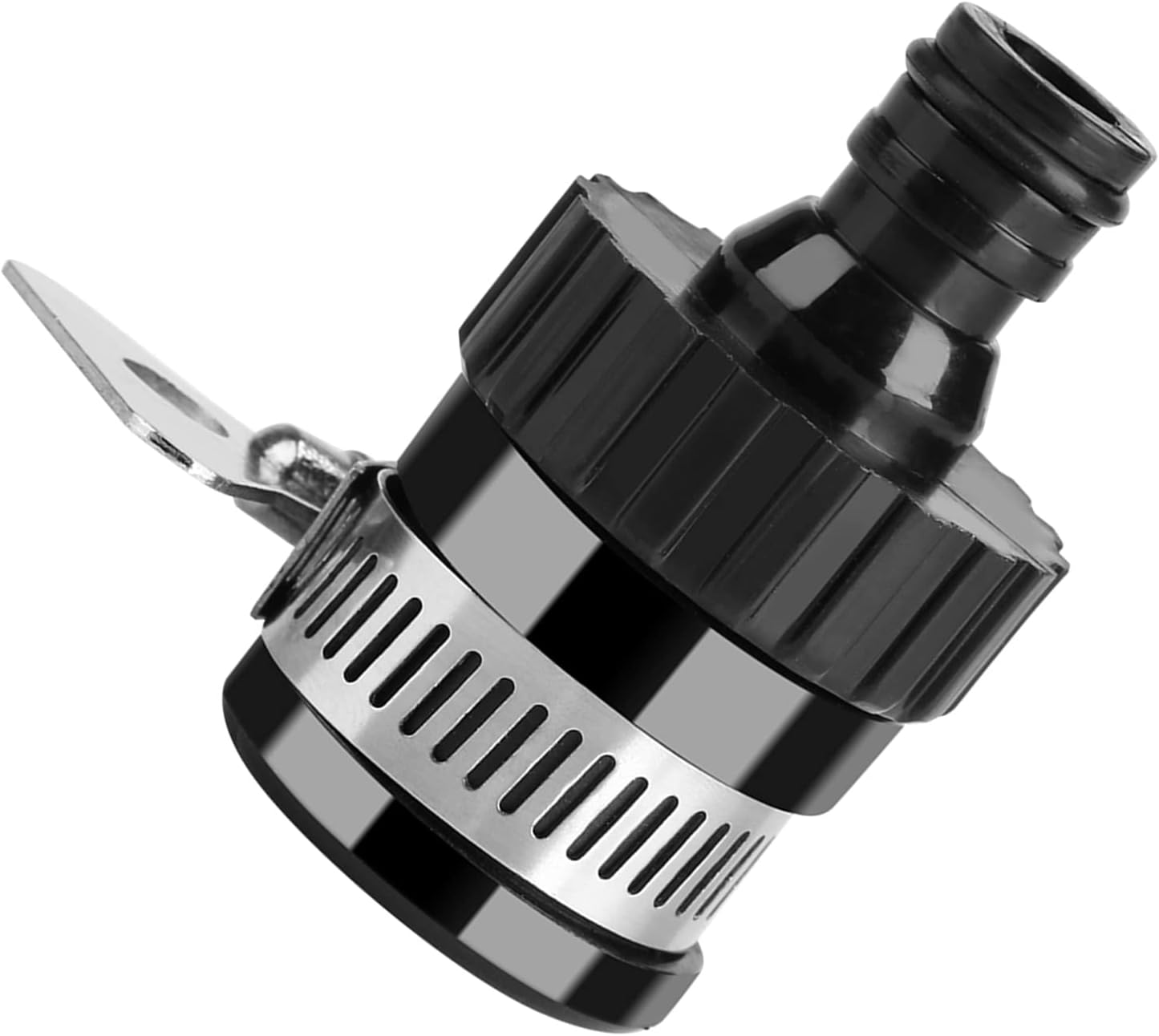 Adapter do kranu, uniwersalne przyłącze do kranu, przyłącze do węża ogrodowego (średnica < 20 mm) czarny