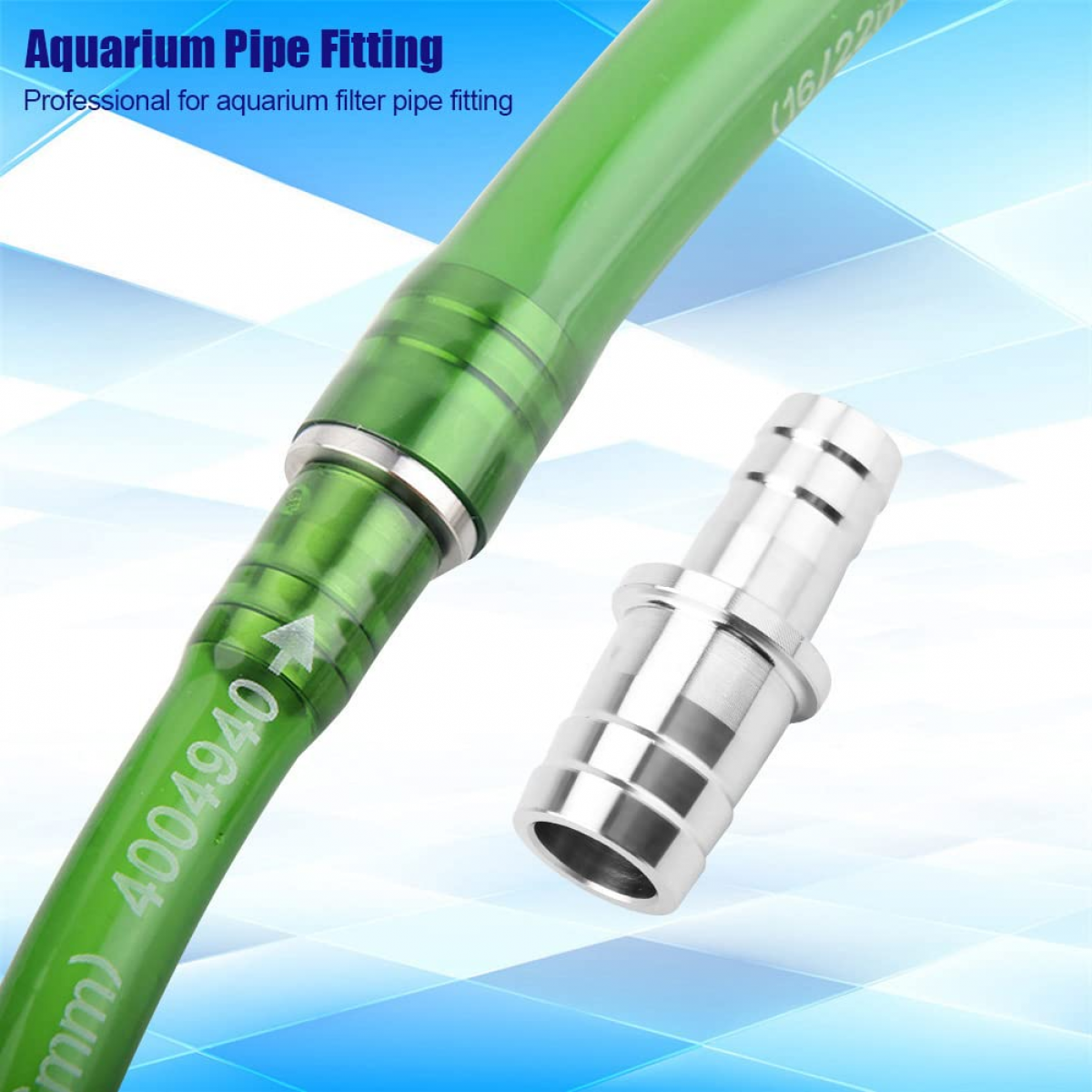 Encaixe de tubulação de aquário de aço inoxidável profissional, conector de cavalo, filtro de peixe, encaixe de tubulação (3 pontos-4 pontos d - 7