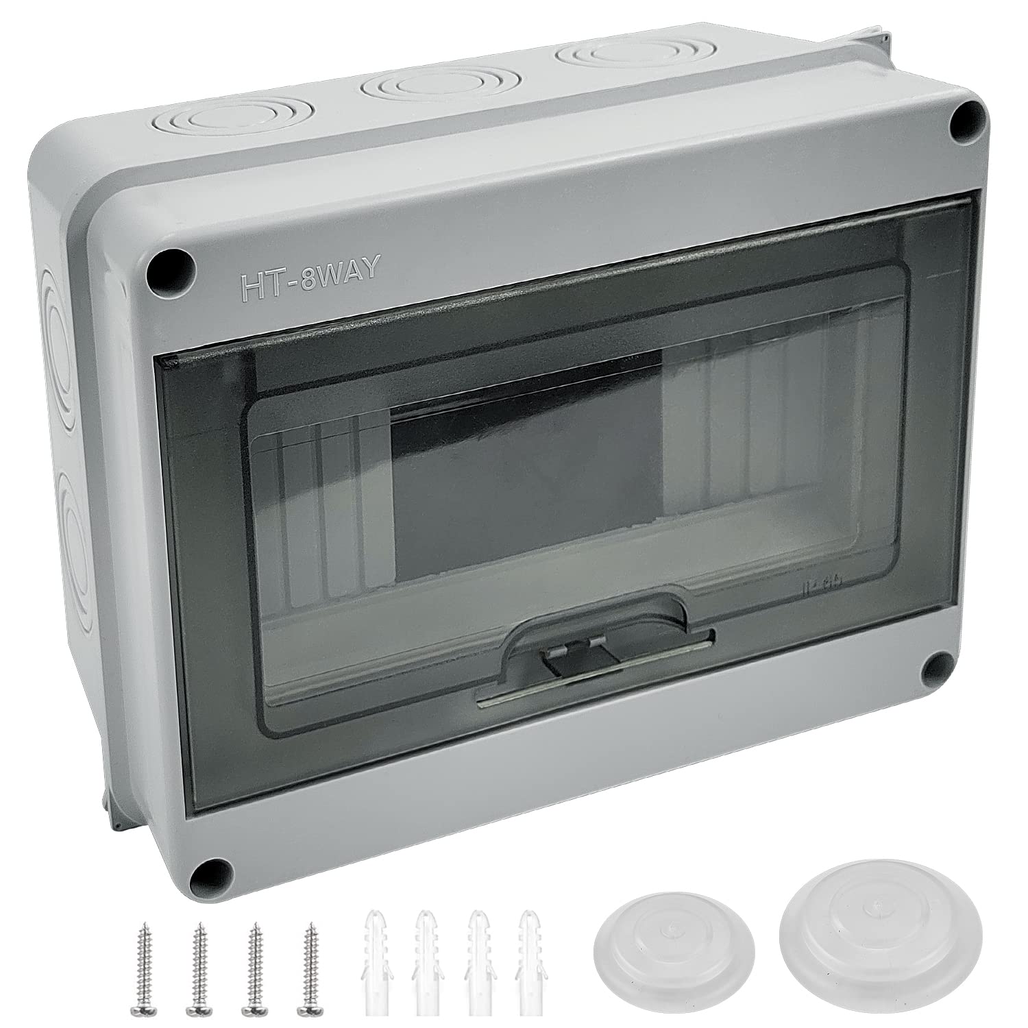Coffret Electrique Etanche Exterieur IP65 12 Modules ABS De Surface coffret-electrique-etanche-exterieur-ip65-12-modules-abs-de-surface