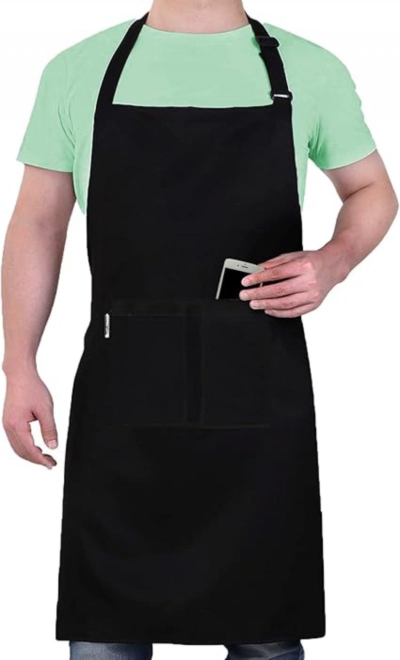 Grembiule da cucina da donna, impermeabile con 2 tasche, grembiule da cucina da uomo regolabile con spalline lunghe | Leroy Merlin Grembiule da cucina da donna, impermeabile con 2 tasche, grembiule da cucina da uomo regolabile con spalline lunghe | Leroy Merlin
