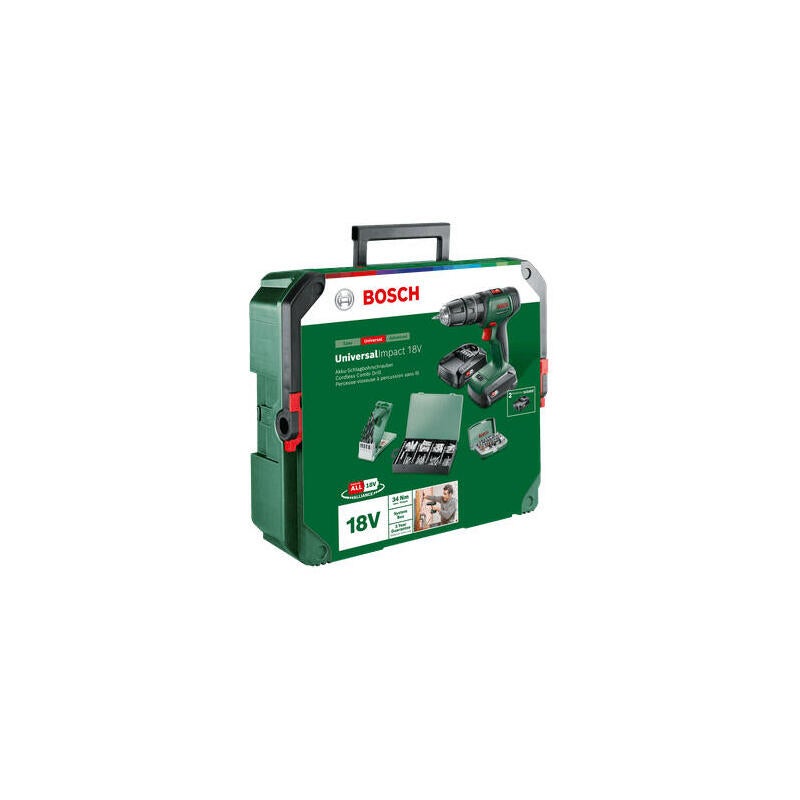 Bosch Home and Garden Universal Impact 18V -Perceuse à percussion sans fil + chargeur, + mallette - 4
