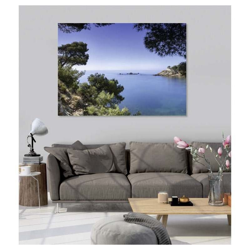 Tableau toile en kit CALANQUE DE MEJEAN 180 x 130 cm - Toile textile sans PVC, Made in France par Scenolia - 3