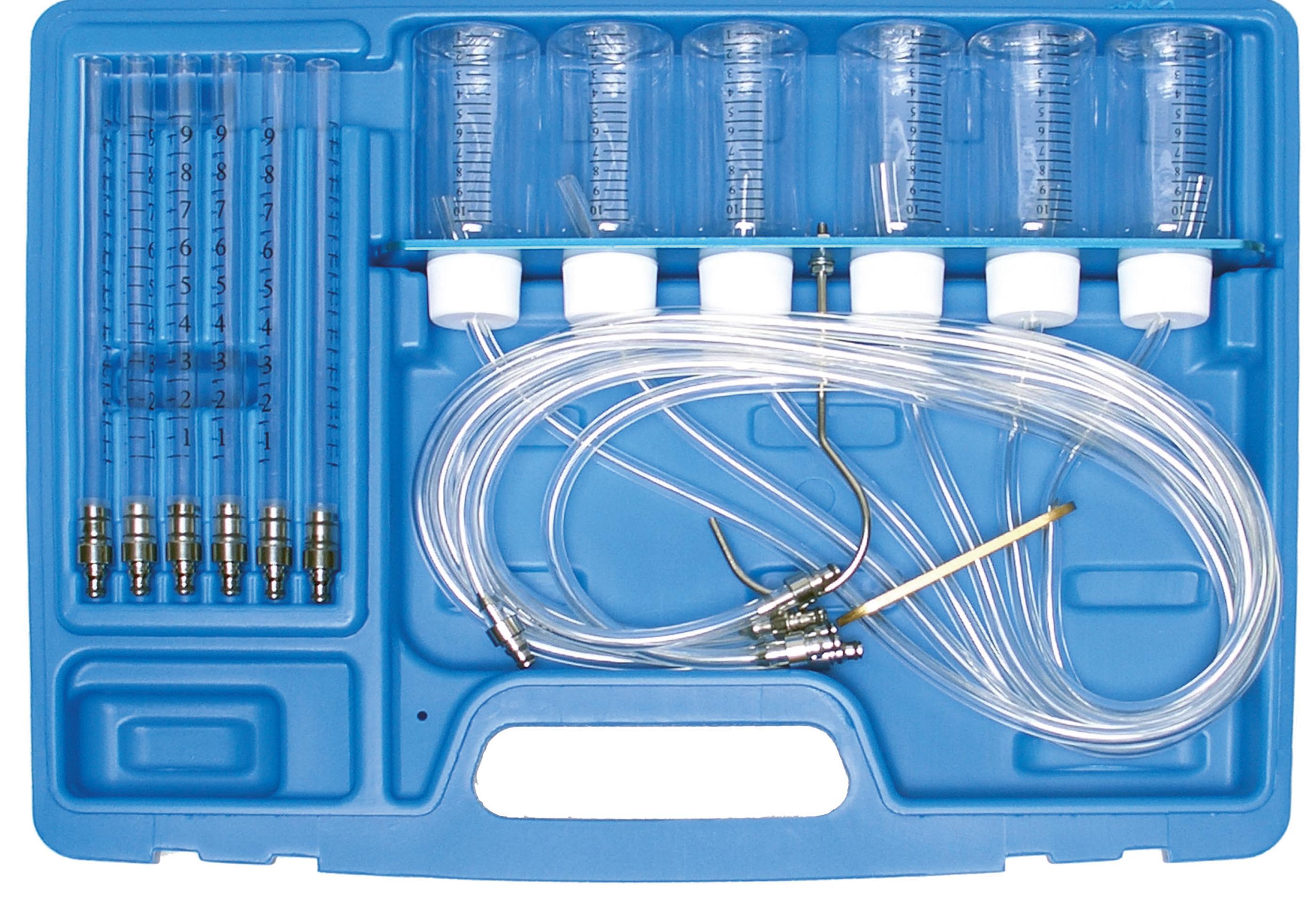 Testeur Common Rail BGS DIY 8106 | 24 Adaptateurs | Pour Injecteurs Diesel | Kit Professionnel