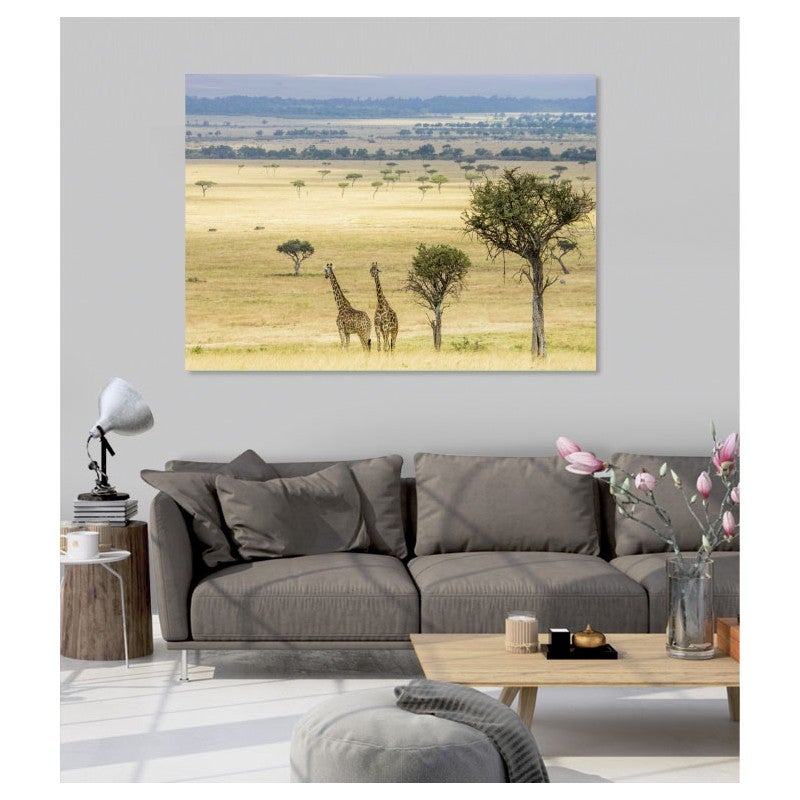 Tableau toile en kit DOUCE SAVANE 180 x 130 cm - Toile textile sans PVC, Made in France par Scenolia - 3