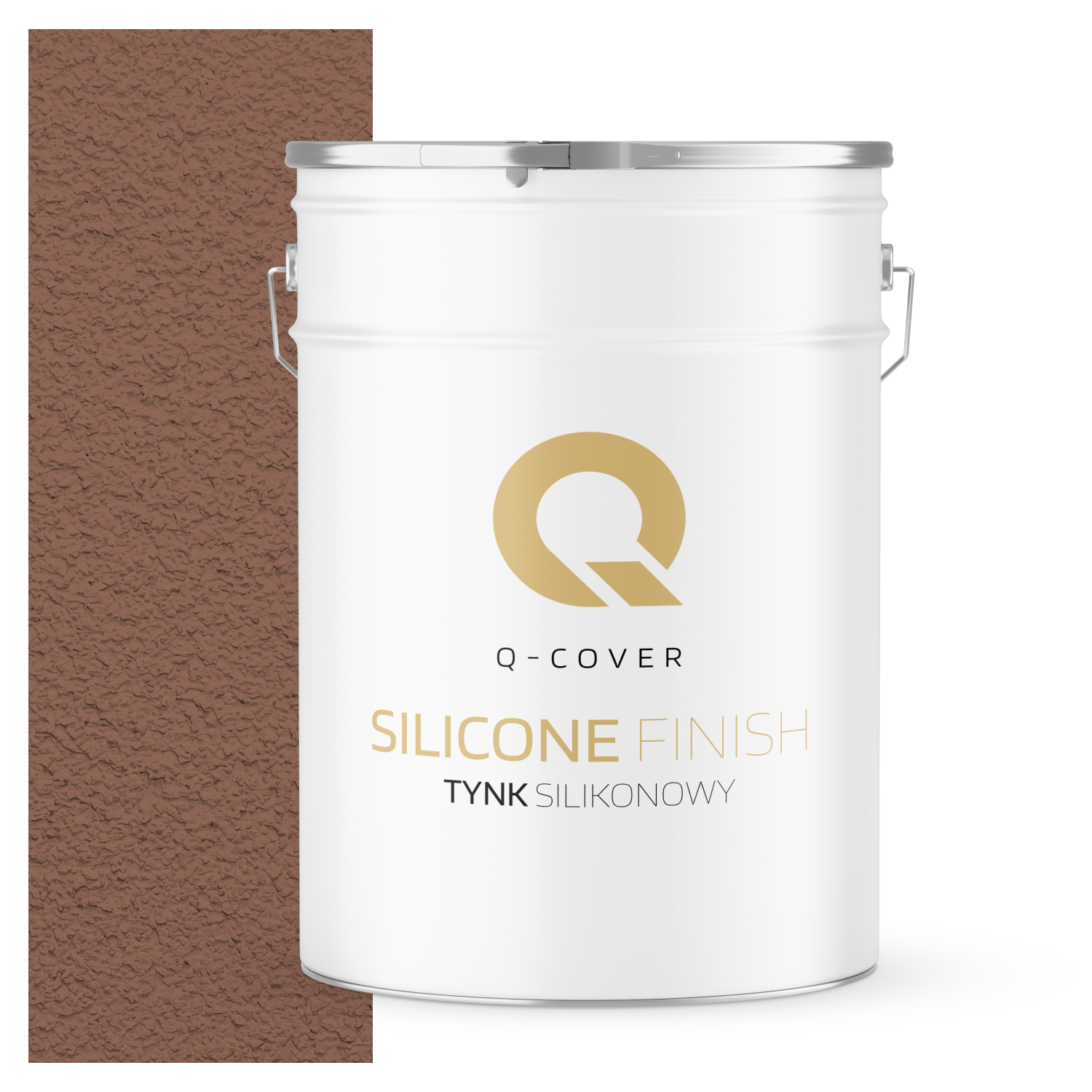 Tynk Silikonowy Elewacyjny Baranek 1.5mm Q-Cover Brązowy F516 25KG
