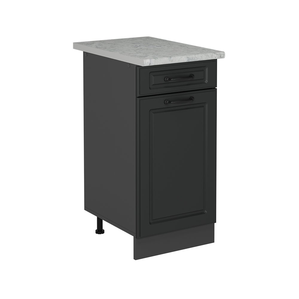 Vicco Szafka dolna do kuchni R-Line, Antracytowy domek wiejski, 40 cm BR Marmur