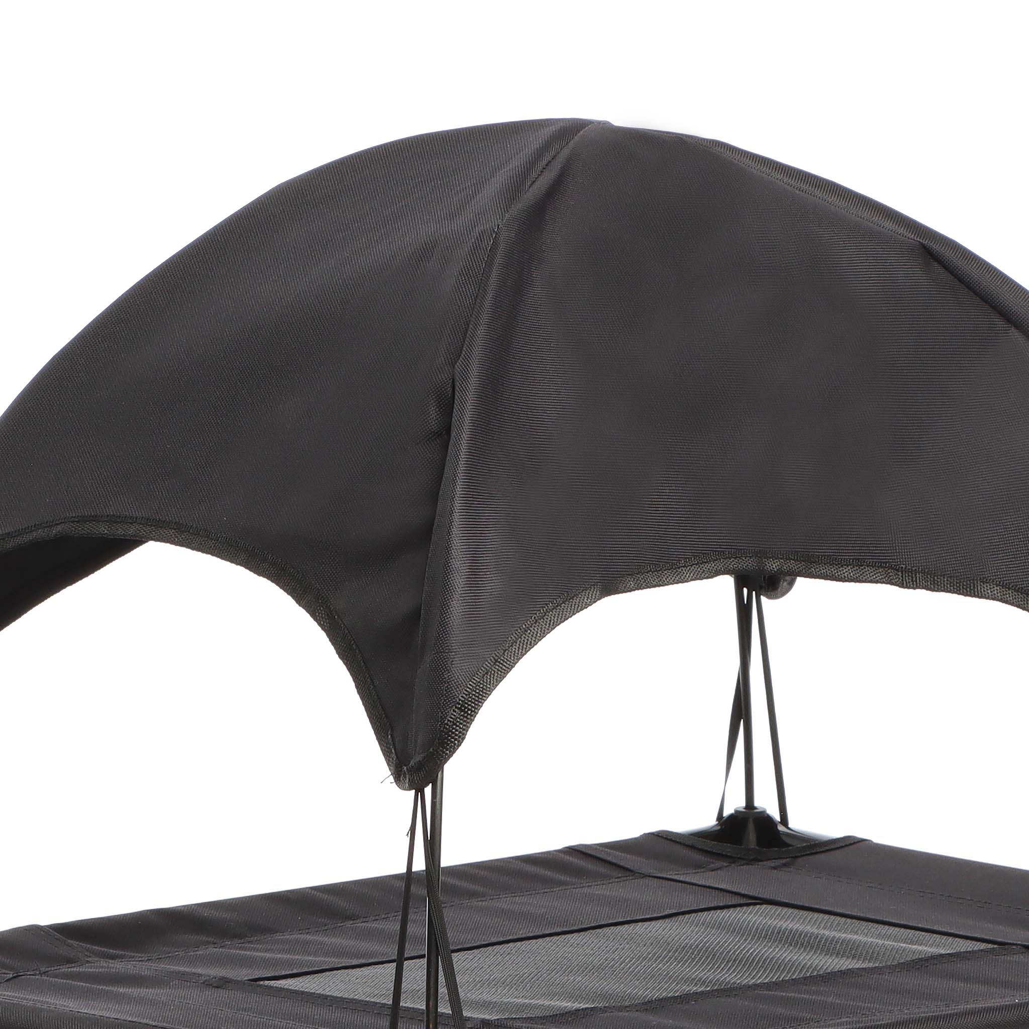 Transat pour chiens et chats avec Toit – couleur Noire – S / 60 x 45 x 50 cm – 15 kg max – en tissu Oxford – Lit de camp relaxant surélevé… Wiltec - 8