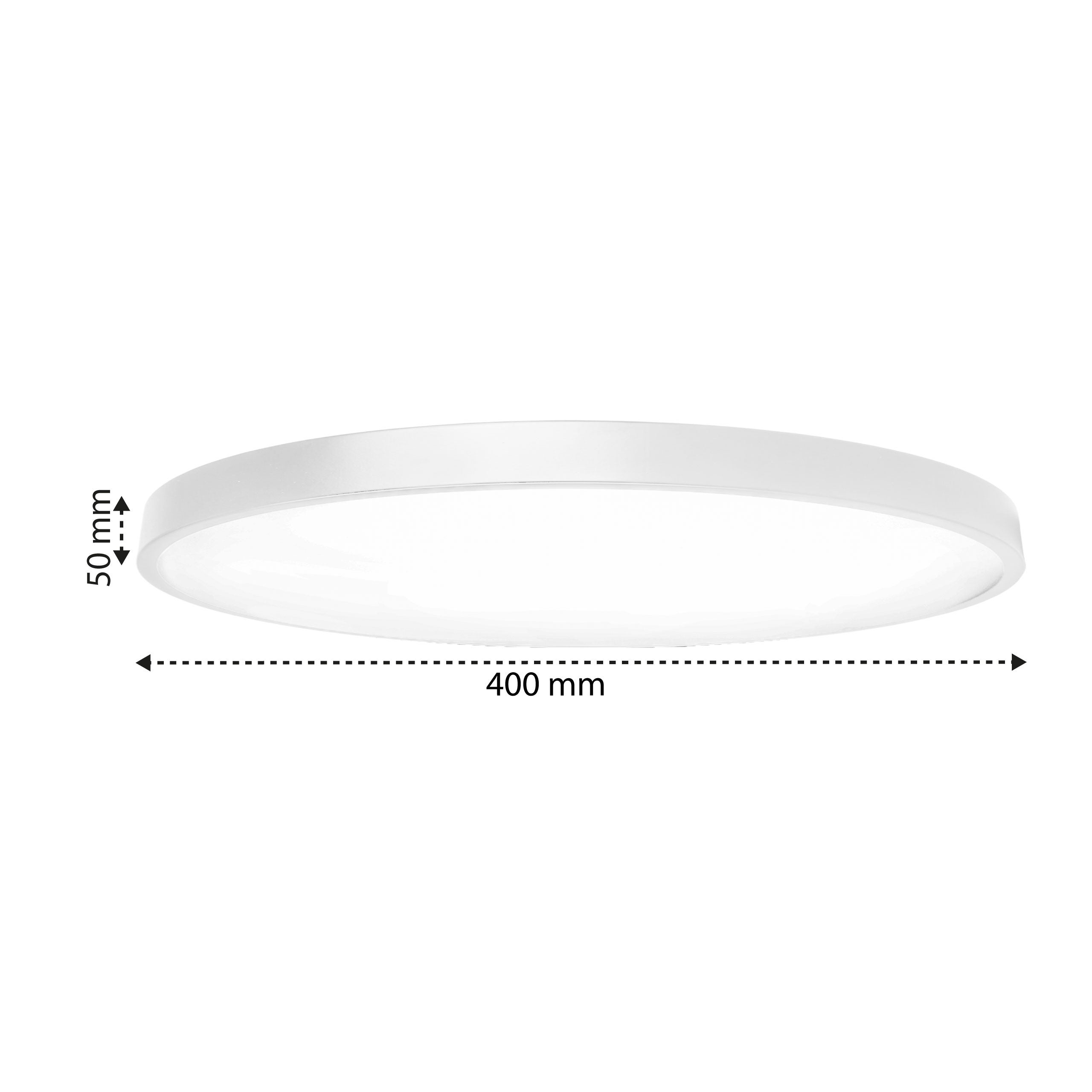 Plafon LED 3CCT 54W 40cm 3000–6500K natynkowy okrągły stylowy biały XUDO - 2