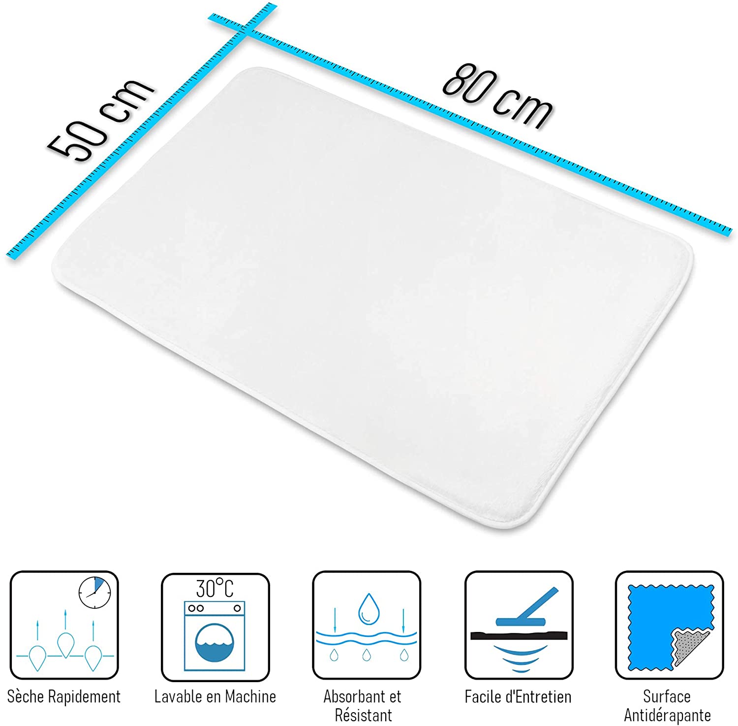 Tapis de bain Lilybud 50 x 80 cm - 3