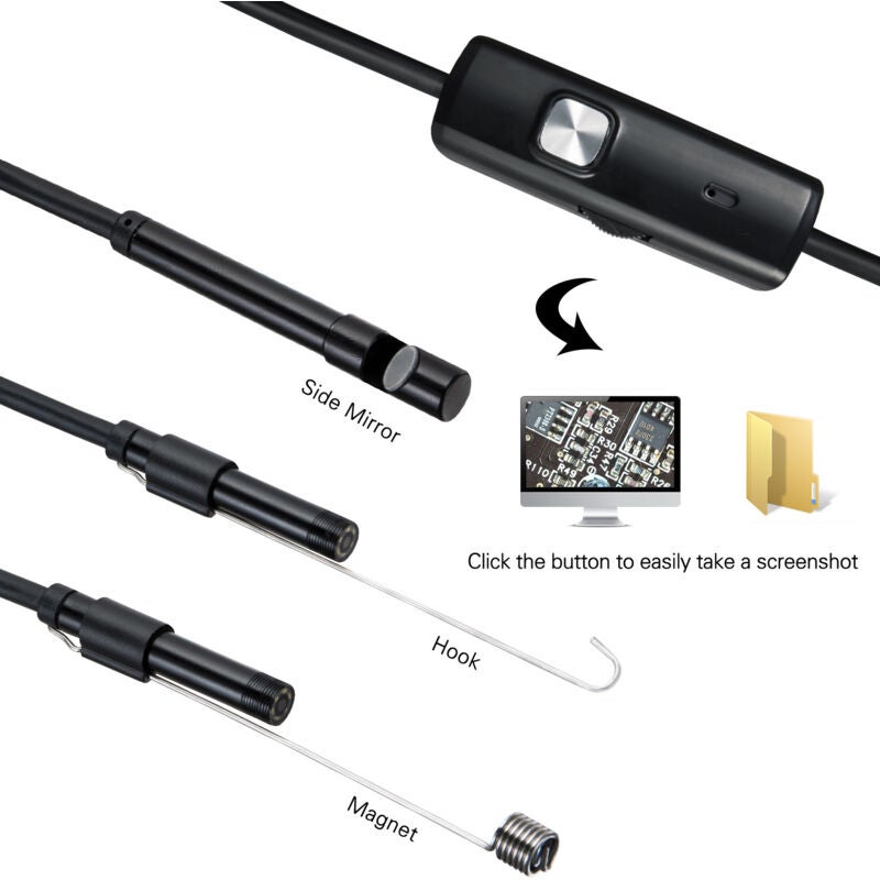 Endoscope sans fil 1080p Hd Wifi Endoscope Caméra d'inspection - 2