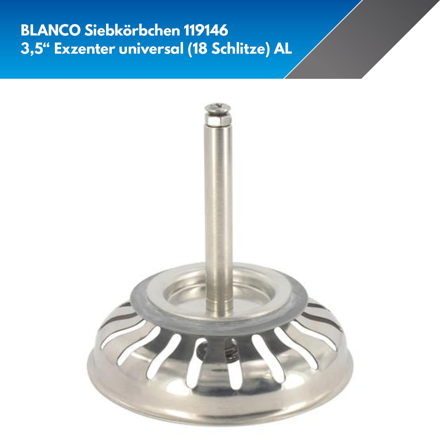 Blanco119146 Filtro Cestello Lavello Acciaio Inox 50 Mm - 2 Pezzi - 2
