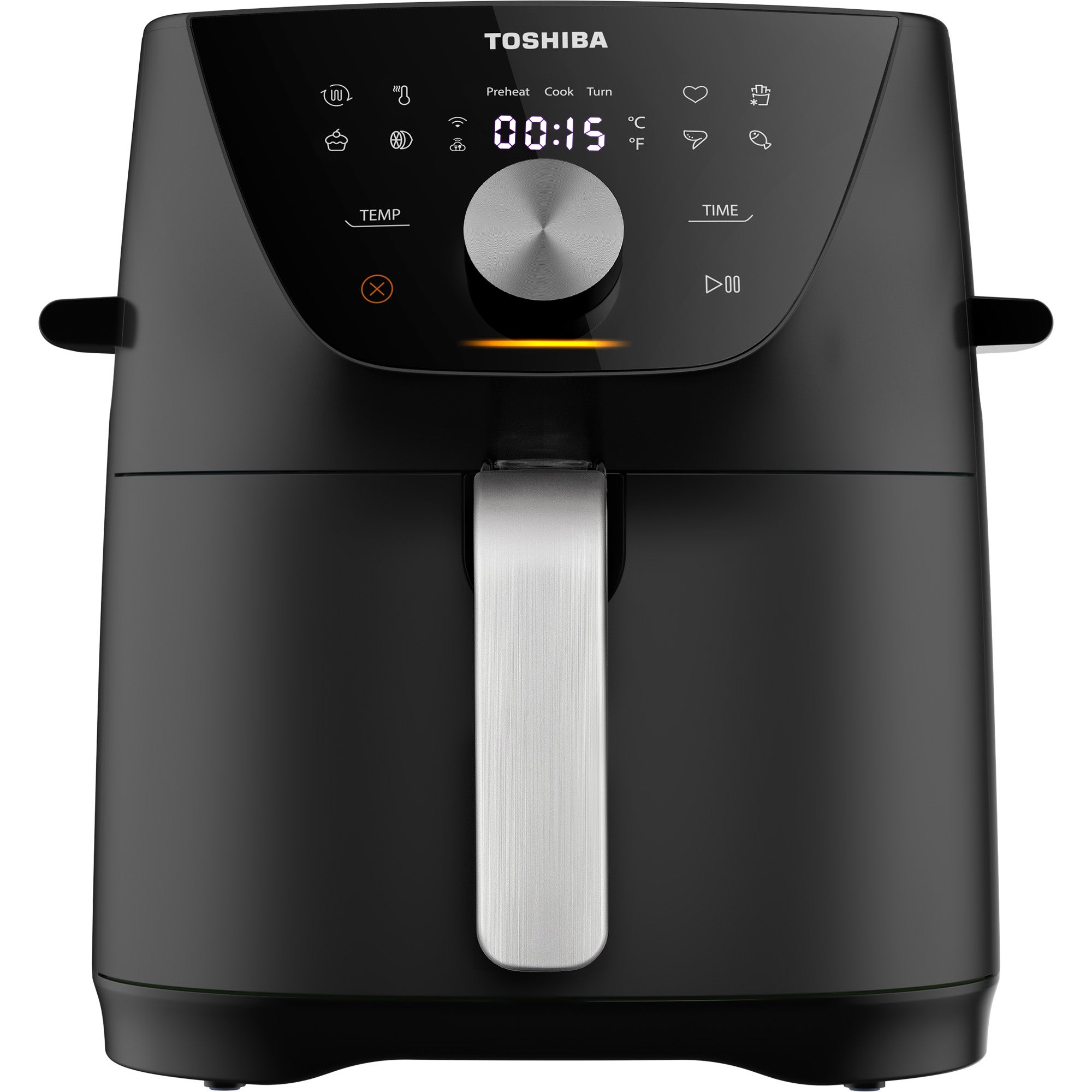 Friteuse sans huile TOSHIBA AirFryer Capacité 5,2L - 8 menus prédéfinis et fonction - 1550W - 2