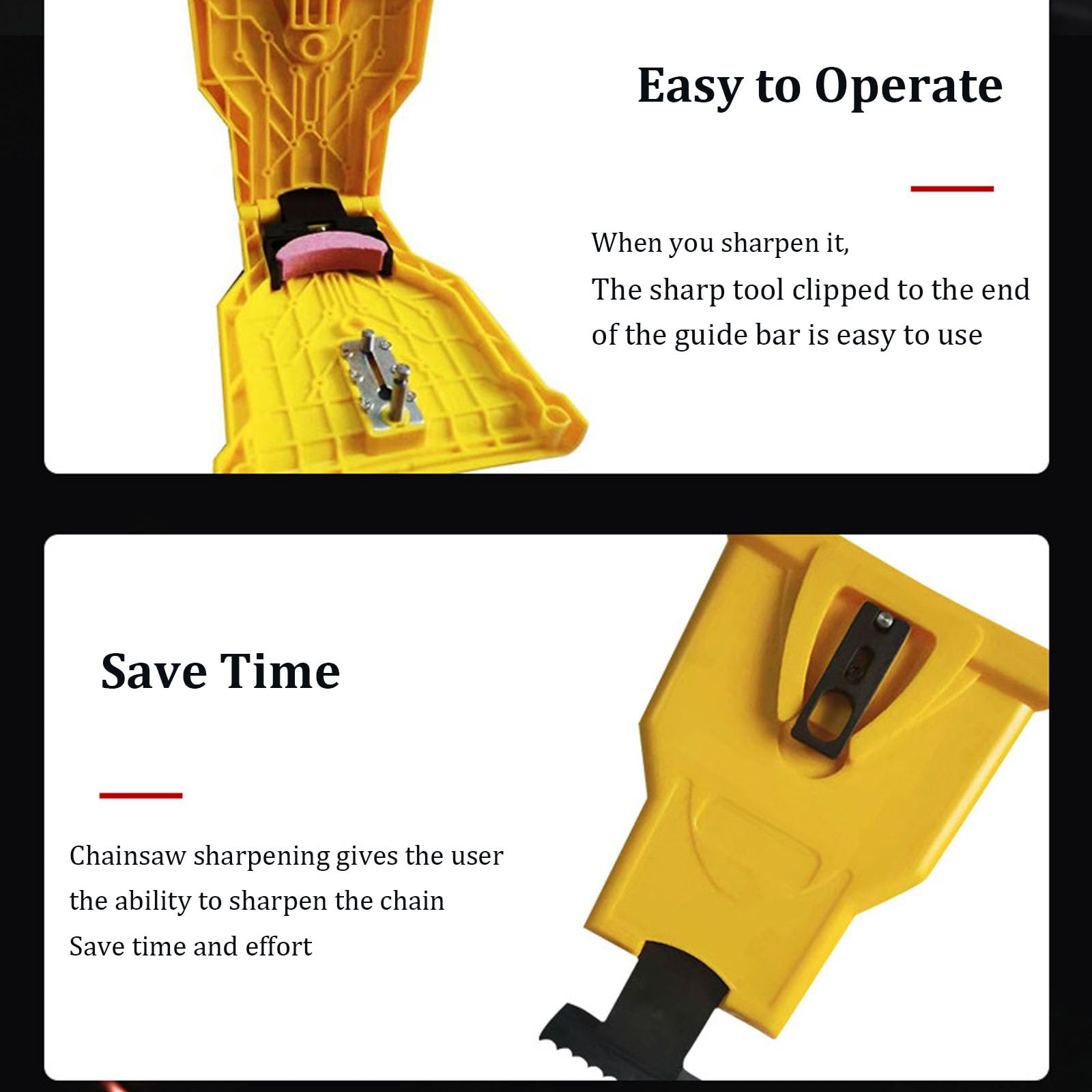 Affûteur de tronçonneuse portable, affûteur de tronçonneuse 14/16/18/20 pouces, affûteur de tronçonneuse universel, outils d'affûtage - 4