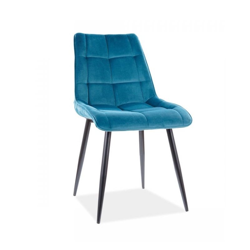 Krzesło CHIC VELVET turkusowe