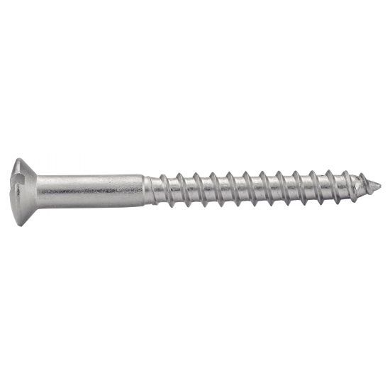 Vis à bois tête fraisée bombée fendue - Inox A4 6x30 mm - Boîte de 200 | Leroy Merlin